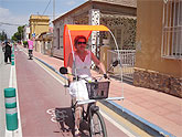 El carril bici del municipio de San Javier ha tenido un enorme éxito en sus primeros días de funcionamiento