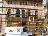 Comienzan las obras de restauración y rehabilitación de la fachada del Consistorio aguileño