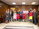 Presentación de los tres equipos deportivos locales de categorías absolutas a Alcalde y Concejal de Deportes del Ayuntamiento de Archena