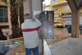Pese a la lluvia más de 70 participantes se echan a la calle para participar en el V Certamen de Pintura al aire libre
