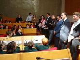 70 niños y niñas de 4 años del Colegio San José entrevistan al Alcalde de Lorca para la revista del centro