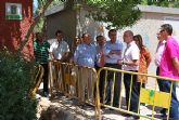El delegado del Gobierno y el alcalde de Alhama ponen la primera piedra del nuevo parque infantil de tráfico del municipio