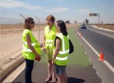 El carril bici entre Santiago de la Ribera y el Aeropuerto estará  listo en dos semanas