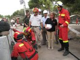 Más de 140 efectivos de emergencias participan en Cartagena en el simulacro de un terremoto