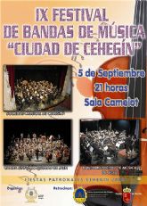 El Festival de Bandas traerá a las agrupaciones de Cieza y Jaén a la localidad