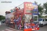 El autobús del Barça llega a Cehegín, este miércoles