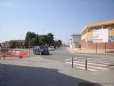 Las obras de una rotonda obligan a cortar un tramo de la avenida de La Unión, en San Javier