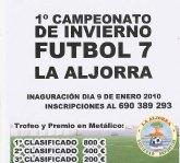 I Campeonato de invierno de fútbol 7 aficionado en La Aljorra