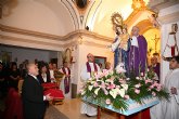 La alcaldesa de Fuente Álamo amadrina a la Virgen de la Luz en el día de su coronación