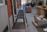 Comienza la ejecución de las obras de sustitución de las aceras en la calle Santa Bárbara
