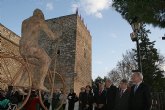 Valcárcel inaugura en Caravaca la escultura ‘El Peregrino’ como “un gran referente para todos los visitantes durante el Año Santo”