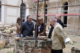 Diana Asurmendi visita las obras de rehabilitación del Convento San Francisco