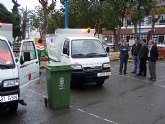 Águilas cuenta desde hoy con dos nuevos vehículos minirecolectores de residuos urbanos