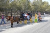 Romería con carretas y cabalgaduras en Los Torraos