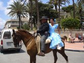 Exhibición de calesas y caballos en la Feria de Abril de Santiago de la Ribera