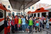 Los alumnos del colegio Narciso Yepes de Murcia aprenden y disfrutan de una clase en tren