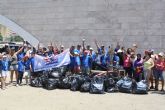 Cerca de 70 voluntarios extraen 1.413 kilos de basura del entorno de El Estacio y el fondo de el Mar Menor