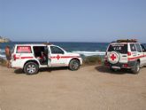 Cruz roja totaliza 1.005 asistencias durante el mes de junio dentro del  plan de cobertura de playas (copla) del ayuntamiento de Águilas