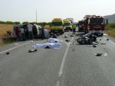 Dos motoristas fallecen en un accidente de tráfico en la carretera que une Cieza y Jumilla