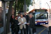 Pedro López propone un billete único a 1 euro en el transporte público en todo el municipio  y líneas directas desde las pedanías a la UMU
