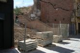 La aparición de restos arqueológicos obliga a modificar la escalera de acceso al Molinete