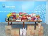 Nuevas Generaciones de Abarán recoge más de 300 kilos de alimentos con su campaña 