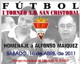 La Escuela de Fútbol San Cristóbal del Bohío homenajea a Alfonso Máiquez