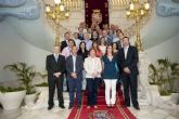 La alcaldesa recibió a las delegaciones del Campeonato de España de Voleibol