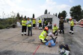 Efectivos de la Gerencia de Emergencias Sanitarias participan en un simulacro de terremoto