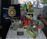 La Policía Nacional desmantela un centro de cultivo, procesamiento y distribución de marihuana y hachís en Molina de Segura