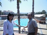 El PSOE propone crear más zonas de sombra en la piscina Murcia Parque