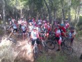 Un total de 25 ciclistas participaron en la ruta en bicicleta de montaña por Sierra Espuña