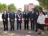 Autoridades municipales asisten al acto de jura de bandera en el marco de las II Jornadas de Caza, Turismo y Gastronomía