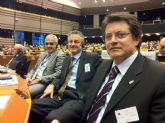 Los Alcaldes de Lorca, Mostar y L'Aquila presentan en Bruselas el proyecto de recuperación de recuperación de estas tres ciudades, con el que optan a fondos europeos