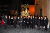 Manuel Campos preside la procesión del Santo Entierro de Alhama de Murcia