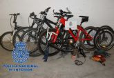 La Policía Nacional detiene a los integrantes de un grupo dedicado a robar bicicletas en Murcia