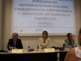 La Alcaldesa de Archena inauguró ayer las I Jornadas de Internacionalización, Financiación Empresarial y Servicios de Empleo a Empresas