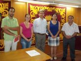El Ayuntamiento de Alguazas y la Cooperativa de jóvenes empresarios de la comarca 
