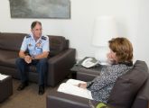 El nuevo coronel de la AGA asegura que se coordinarán con el aeropuerto de Corvera