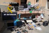 La Guardia Civil detiene a cuatro personas por Tráfico de Drogas, Receptación de efectos robados, falsificación de documentos y Robos con Fuerza