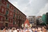 Cientos de murcianos acogen a la Virgen de la Fuensanta en su llegada a Murcia