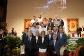 Los Alcaldes que lo fueron desde 1900 hasta 2012 y las dos acequias locales más históricas, homenajeados en la inauguración del 550 aniversario de la Fundación de Archena
