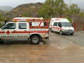 Cruz Roja de Águilas desplaza nuevos equipos a Lorca ante la situación en que se encuentra la ciudad tras las  lluvias caídas este mediodía