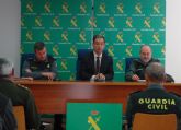 El delegado del Gobierno felicita a la Guardia Civil por la labor realizada durante las inundaciones de Lorca y Puerto Lumbreras