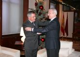 El alcalde de Águilas se reune por segunda vez en este año con el presidente Valcárcel en Murcia