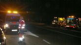 Cruz Roja de Águilas asiste un grave accidente de tráfico en la carretera MU 620 que une la pedanía lorquina de Purias con Pulpí