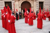 Valcárcel recibe en el Palacio de San Esteban a la convocatoria de la Archicofradía de la Sangre