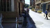Calidad Urbana amplía las aceras de la calle Clementes del barrio del Carmen para favorecer el paso de peatones