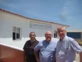Calderón visitó el hogar de acogida del Buen Samaritano en Molinos Marfagones