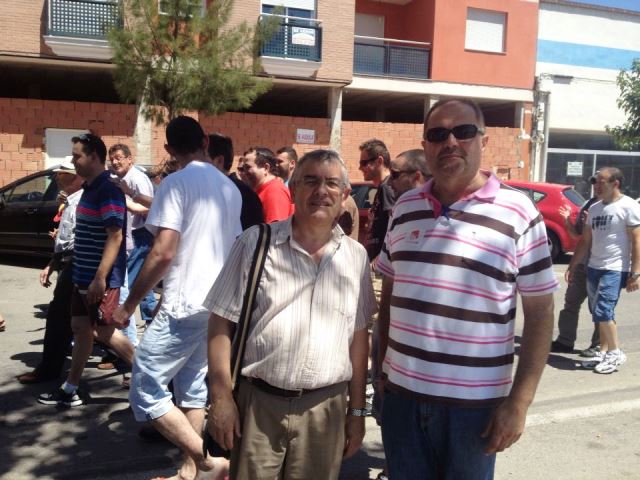 Concejales de IU-Verdes Totana asistieron a la Manifestacin en apoyo a los trabajadores de ElPozo Alimentacin - 8